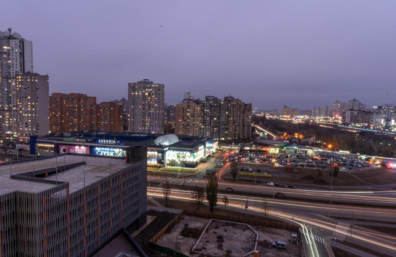 Новая Квартира С Авторским Ремонтом В Жк Seven Днепровская Набережная Kiew Exterior foto